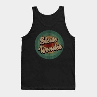 Circle Retro Vintage Stevie Wonder Tank Top